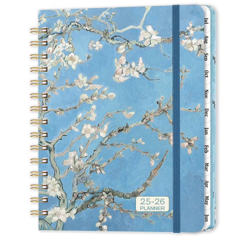 MaaIbok 2025-2026 Planner - Planner 2025-2026, July 2025 - June 2026, Weekly & Monthly Planner, 8.5"" x 6.4"", Planner with Hardcover, Twin-Wire Binding, Monthly Tabs, Inner Pocket, Daily Organizer - Image 1